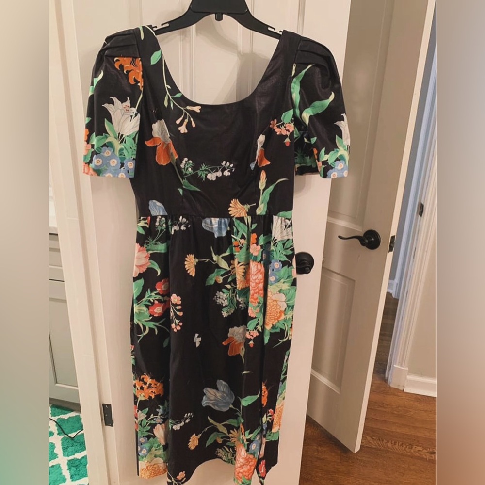 Blair Woolverton floral dress vintage 80s